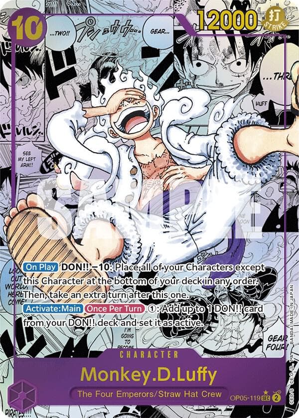 Luffy carta One Piece TCG